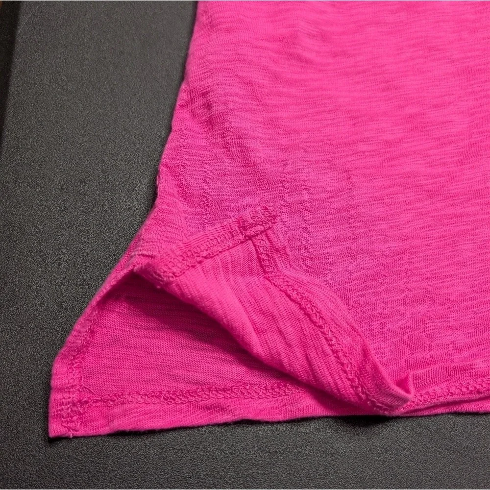 J. Crew Factory Vivid Pink Sleeveless Mini Casual Cotton‎ Tank Dress Size Small